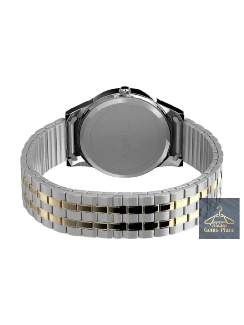 Timex Men's Charles Street Watch Stainless Steel Expansion Band Indiglo 35mm